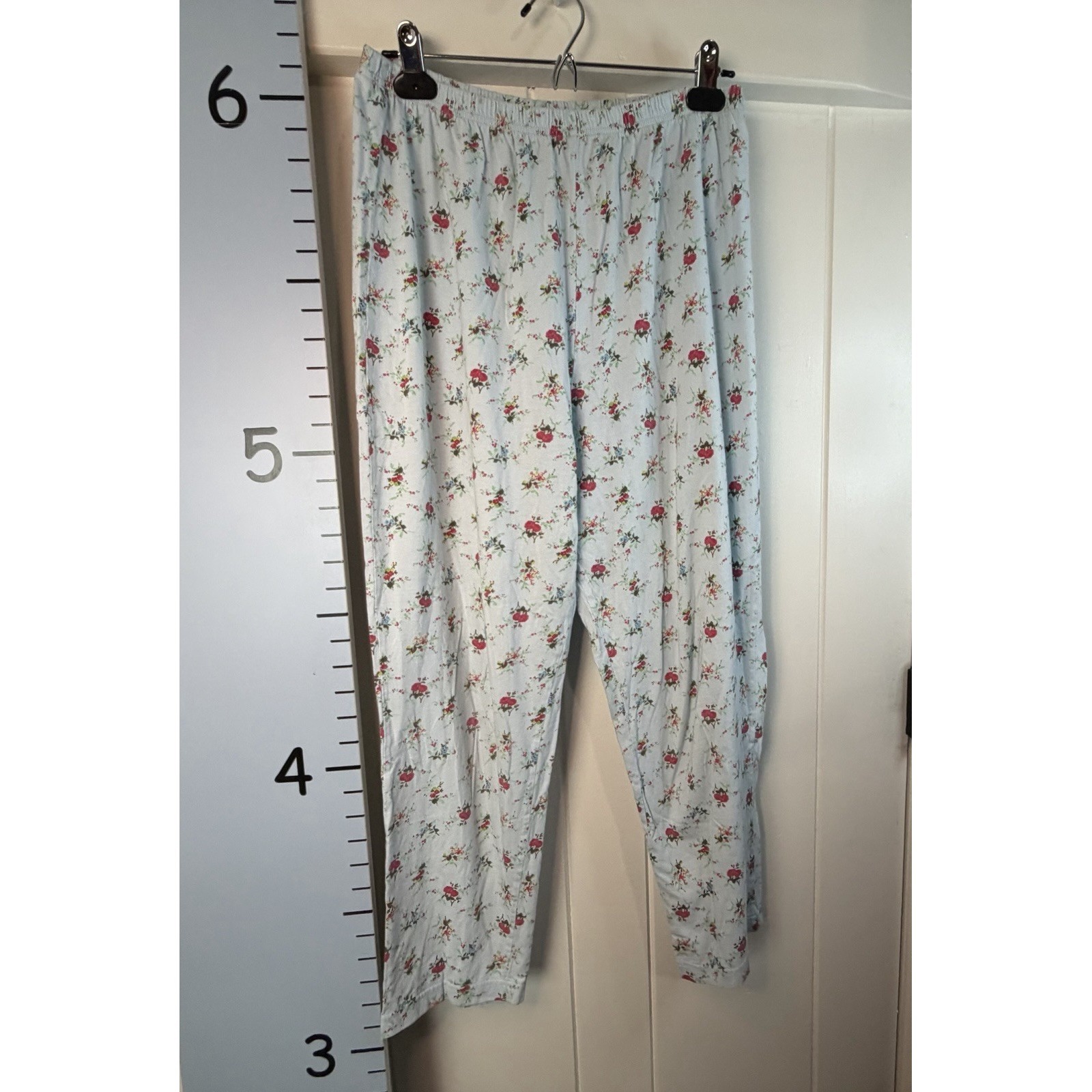 Victoria's Secret Women Small Blue Floral Cottagecore Comfy Pajama Pants